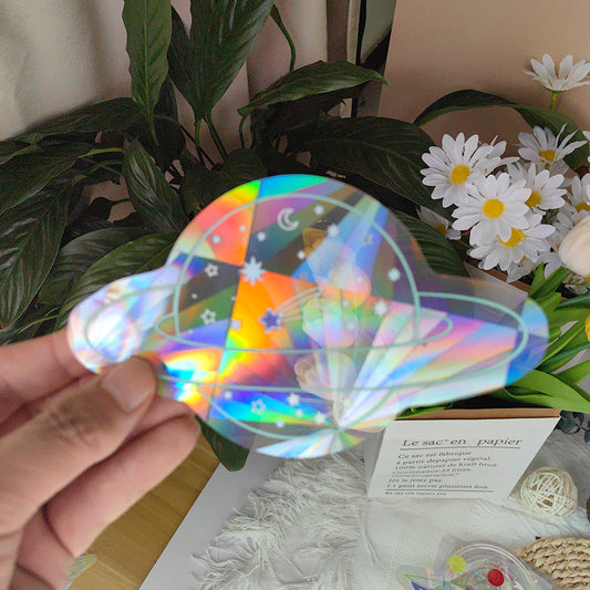 Cosmic Rainbow Prism Window Sticker