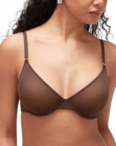 Cosnufy Sheer Balconette Bra