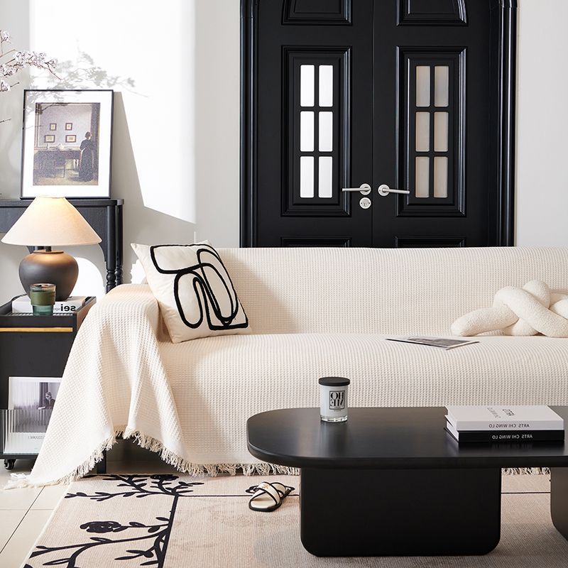 Cotton and linen all-season sofa cover