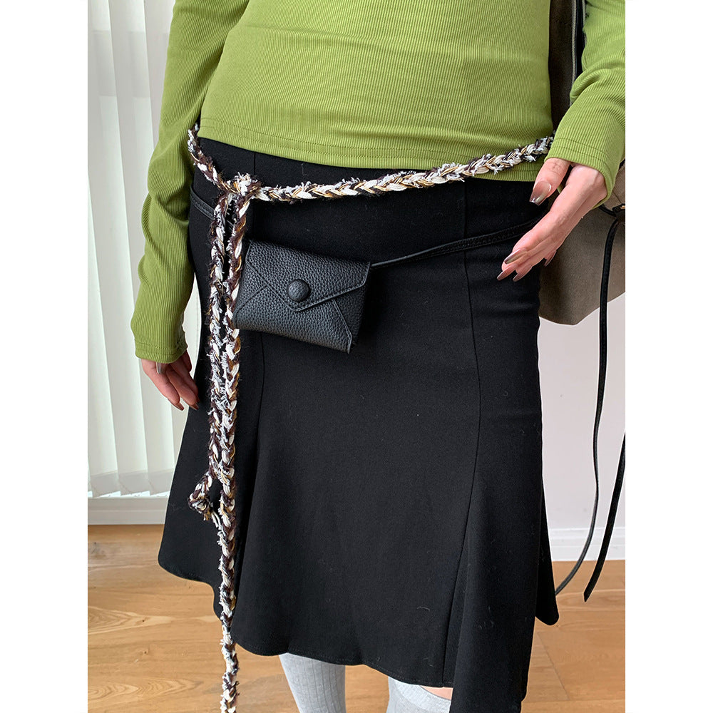 Cotton and linen belt