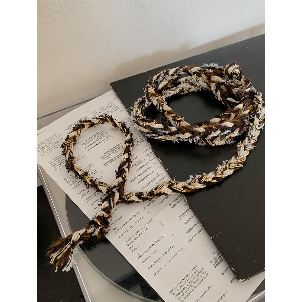 Cotton and linen belt