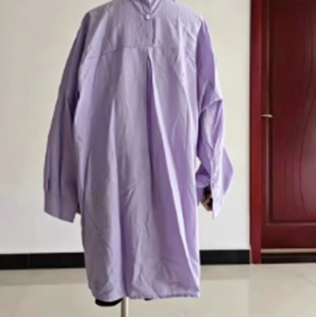 Cotton and linen blouse, women's loose-fitting shirt