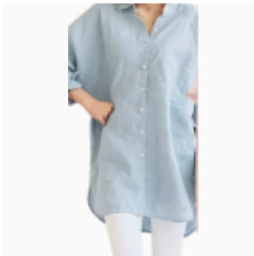 Cotton and linen blouse, women's loose-fitting shirt