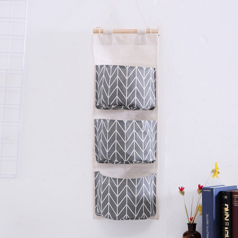 Cotton and linen storage pouch