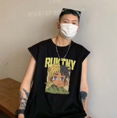 Cotton Basketball Vest Men's Summer Fashion Brand Sleeveless T-shirt American Fitness Sports Waistcoat plus size