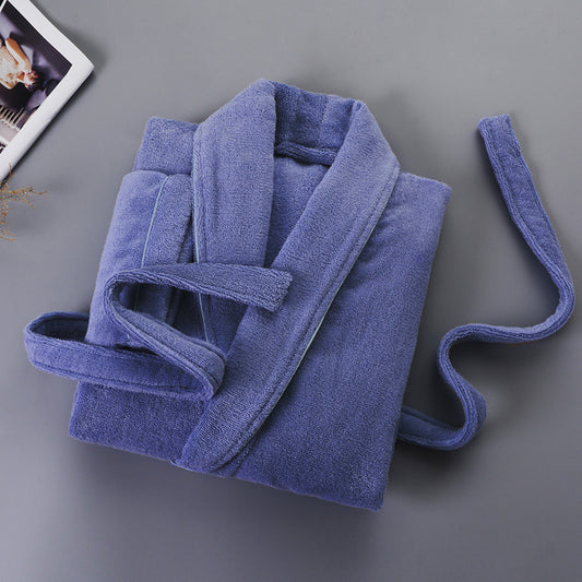 cotton bathrobe