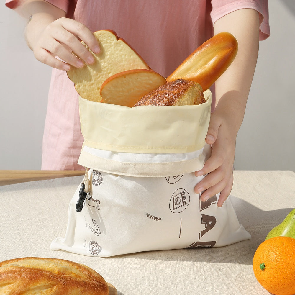 Cotton Beeswax Bread Bag