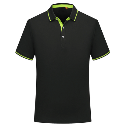 Cotton Blend Polo Shirt with Embroidery
