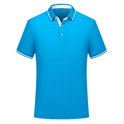 Cotton Blend Polo Shirt with Embroidery