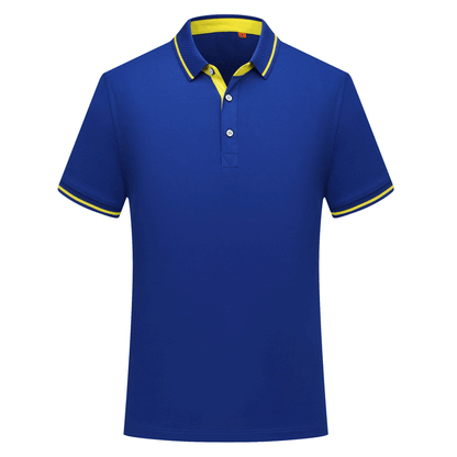 Cotton Blend Polo Shirt with Embroidery