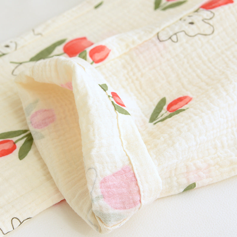 Cotton Bunny Print Pajamas Set