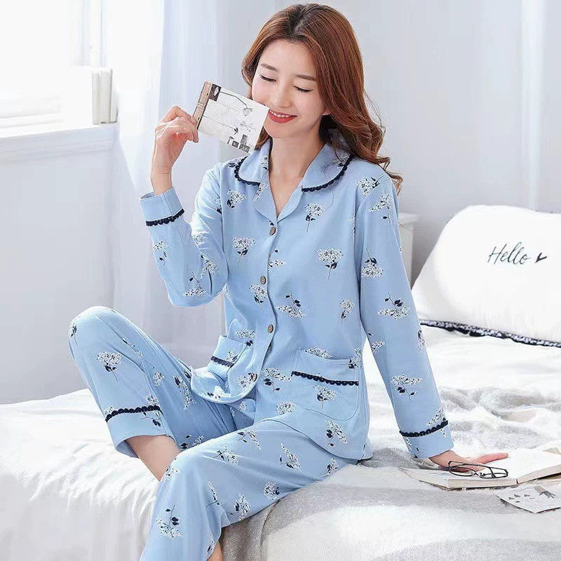 Cotton Cardigan Long Sleeve Sweet Cardigan Outer Wear Home Clothes