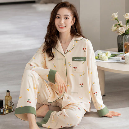 Cotton Cardigan Long Sleeve Sweet Cardigan Outer Wear Home Clothes