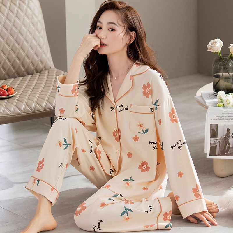 Cotton Cardigan Long Sleeve Sweet Cardigan Outer Wear Home Clothes