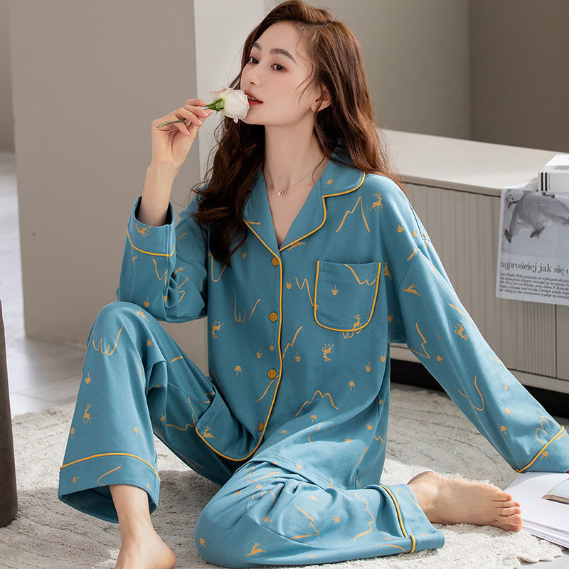 Cotton Cardigan Long Sleeve Sweet Cardigan Outer Wear Home Clothes
