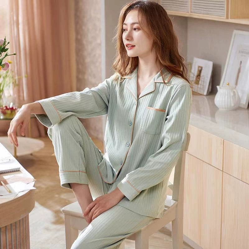 Cotton Cardigan Long Sleeve Sweet Cardigan Outer Wear Home Clothes