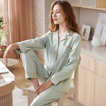 Cotton Cardigan Long Sleeve Sweet Cardigan Outer Wear Home Clothes