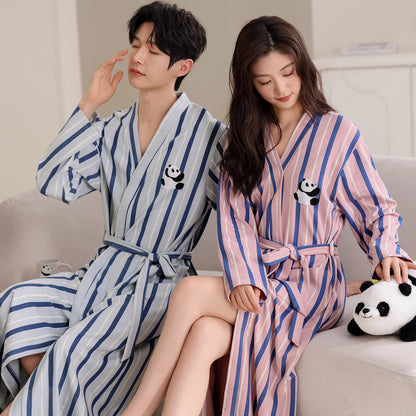Cotton Couple Bathrobe and Loungewear
