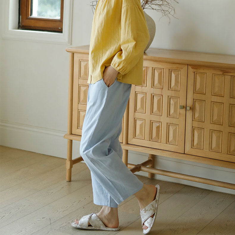 Cotton Double Layer Gauze Pajama Set