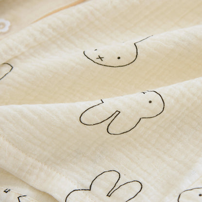 Cotton double-layer gauze pajamas