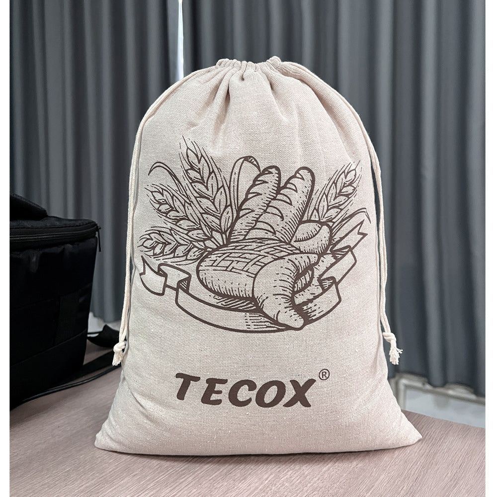 Cotton Drawstring Bread Bag Reusable