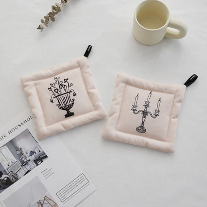 Cotton fabric heat insulation pad