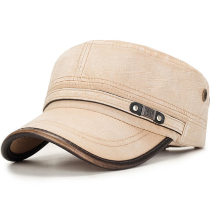 cotton flat cap