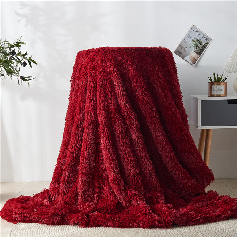 Cotton fleece double-layer blanket