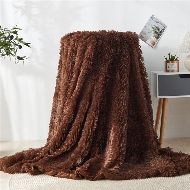 Cotton fleece double-layer blanket