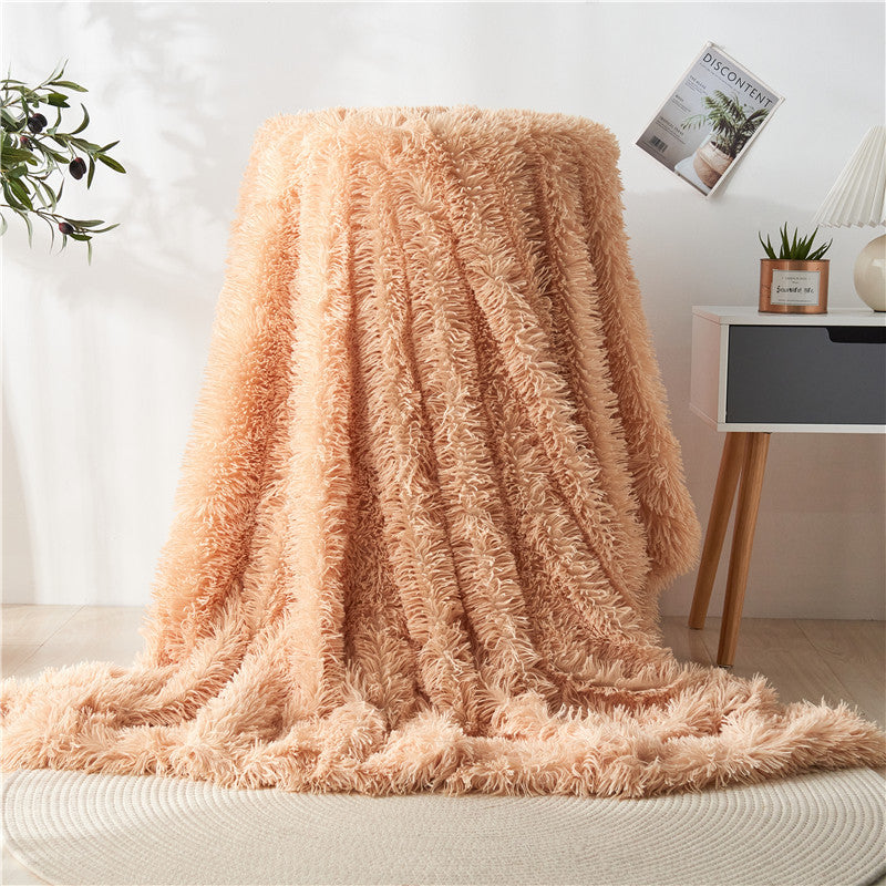 Cotton fleece double-layer blanket