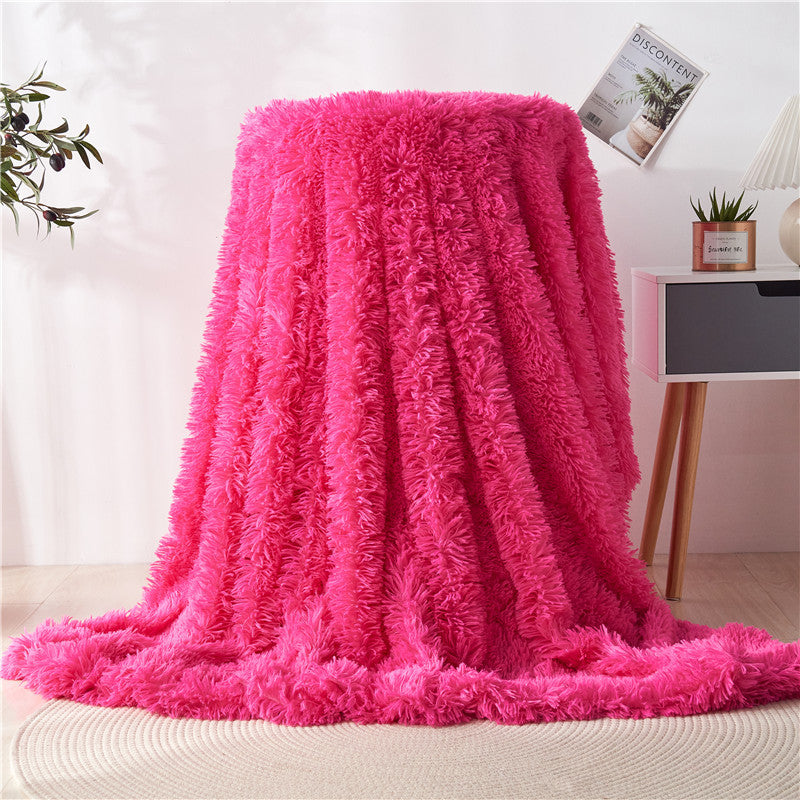 Cotton fleece double-layer blanket