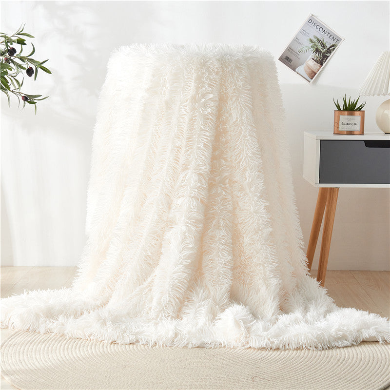 Cotton fleece double-layer blanket