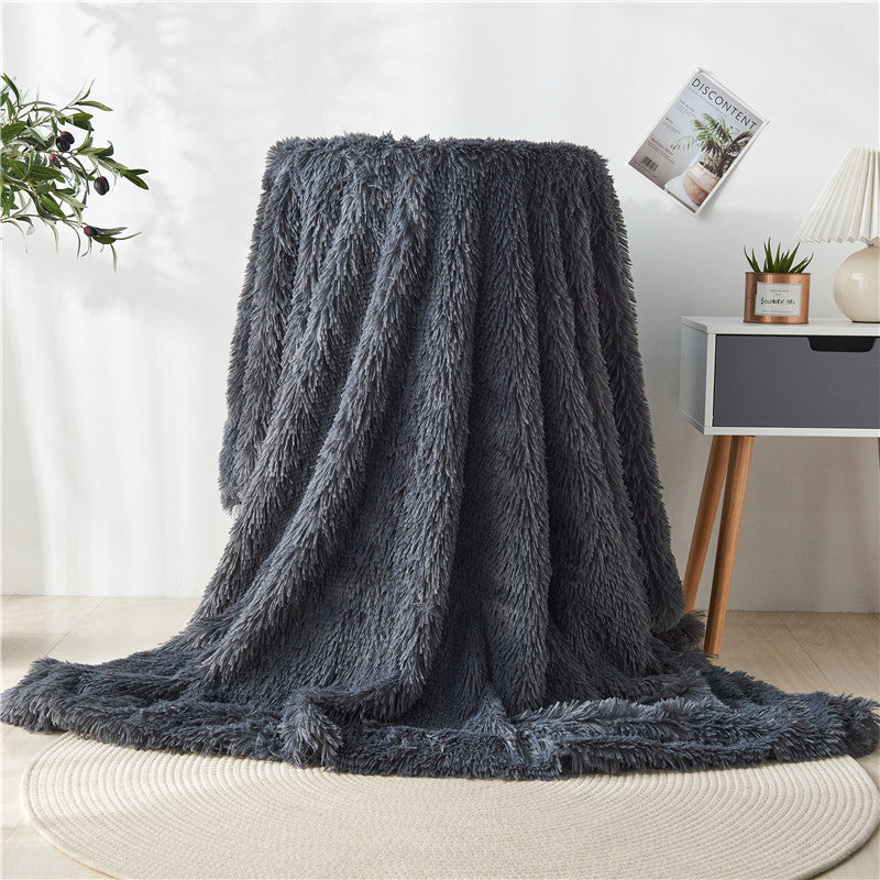 Cotton fleece double-layer blanket
