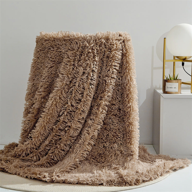 Cotton fleece double-layer blanket