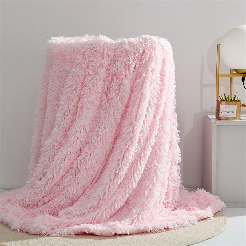 Cotton fleece double-layer blanket