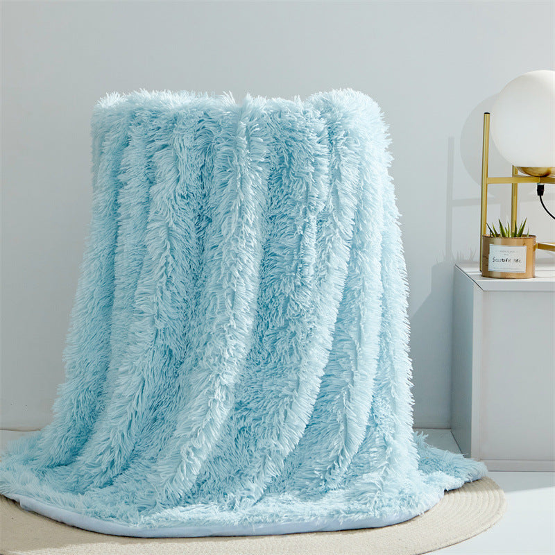 Cotton fleece double-layer blanket