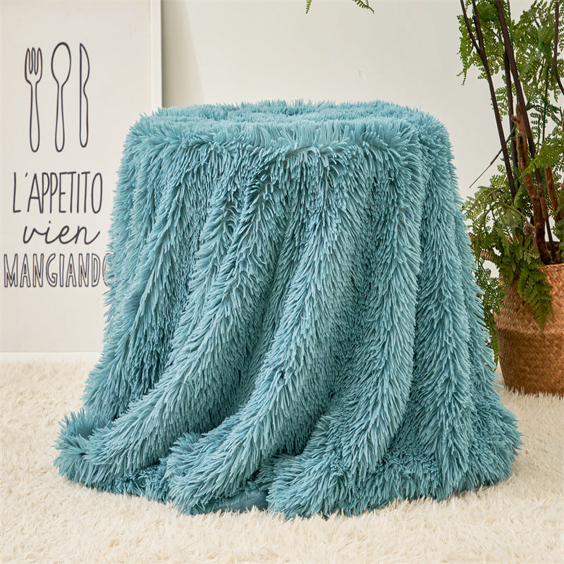 Cotton fleece double-layer blanket