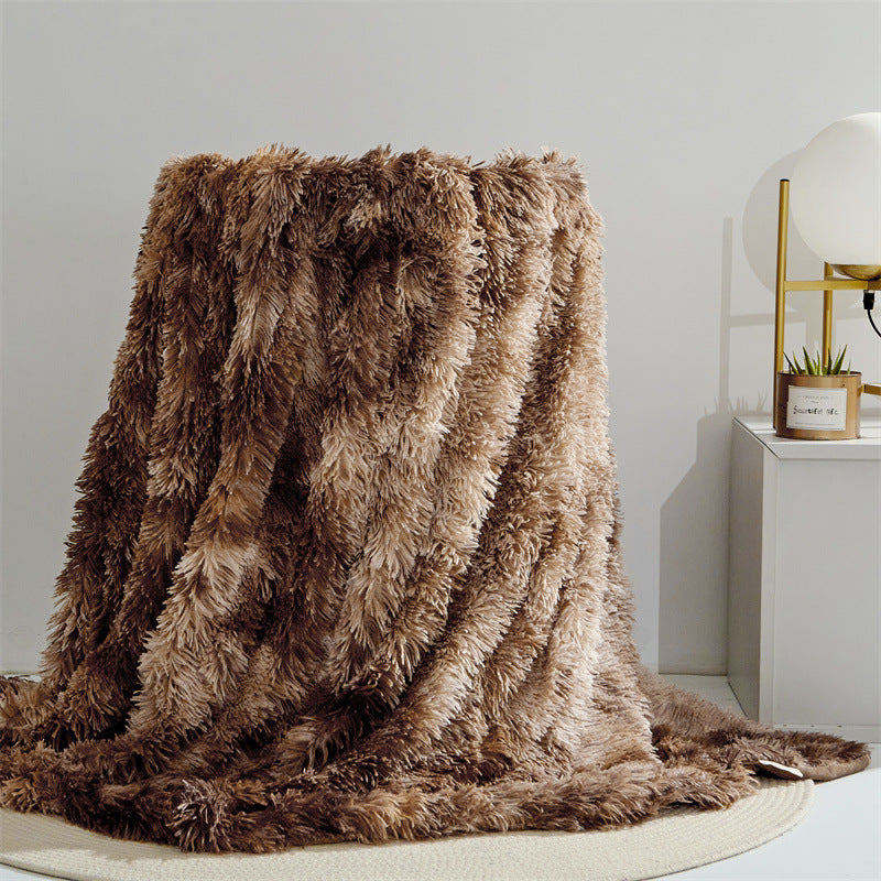 Cotton fleece double-layer blanket