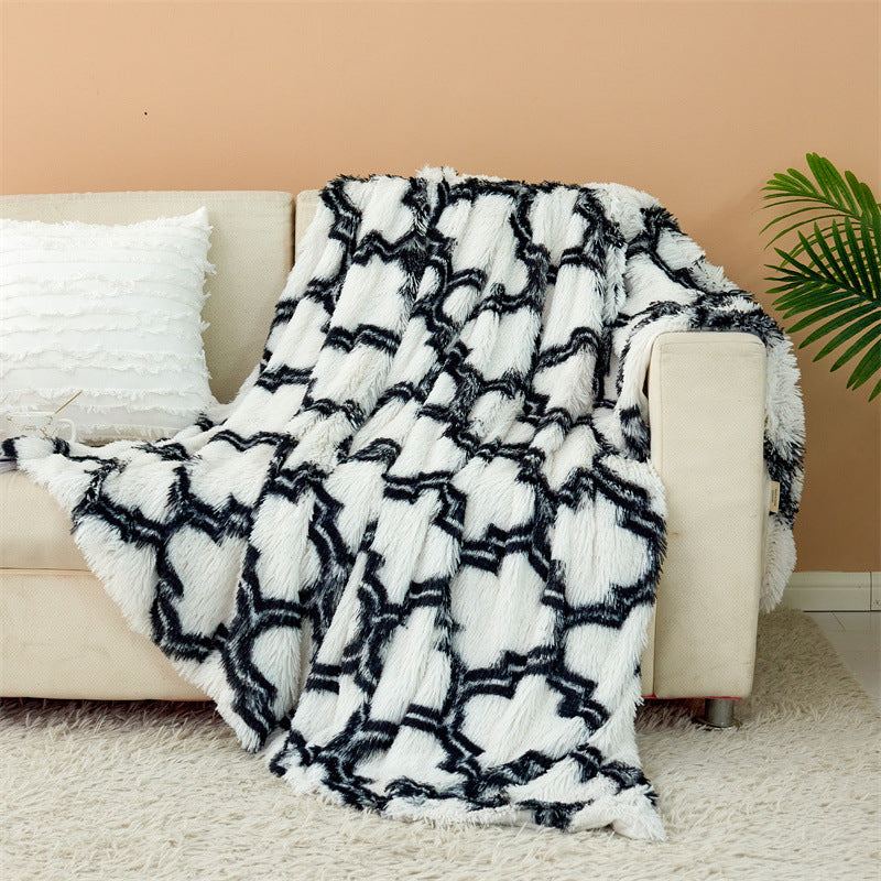 Cotton fleece double-layer blanket