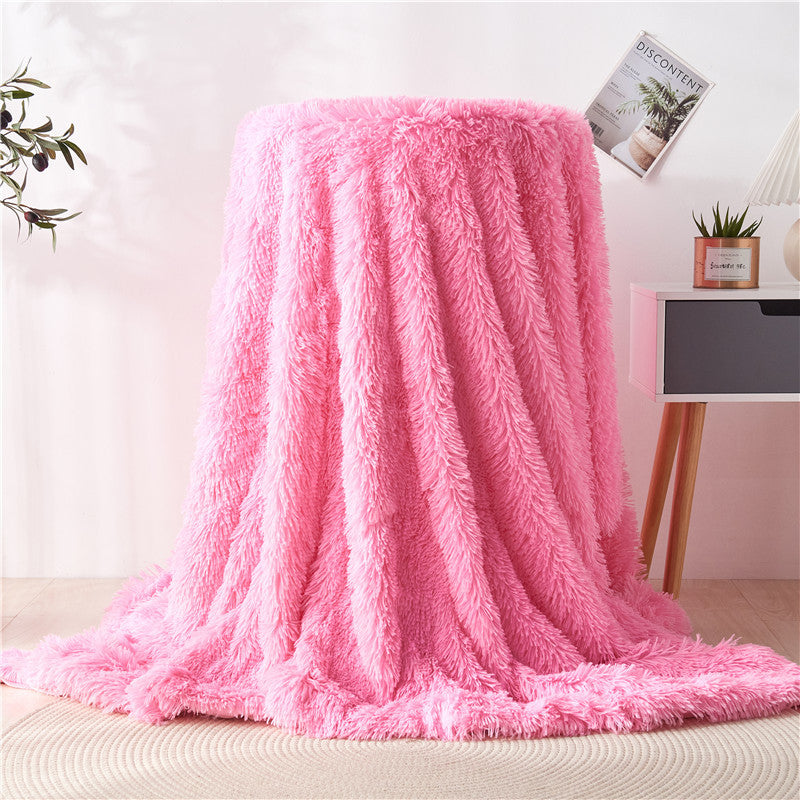 Cotton fleece double-layer blanket