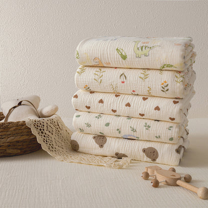 Cotton Gauze Baby Blanket Beach Towel