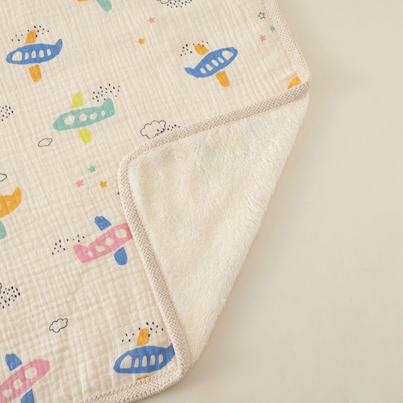 Cotton Gauze Baby Blanket Beach Towel