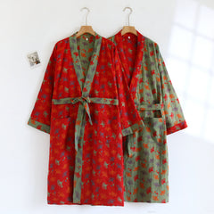 Red Ginkgo Woven Robe