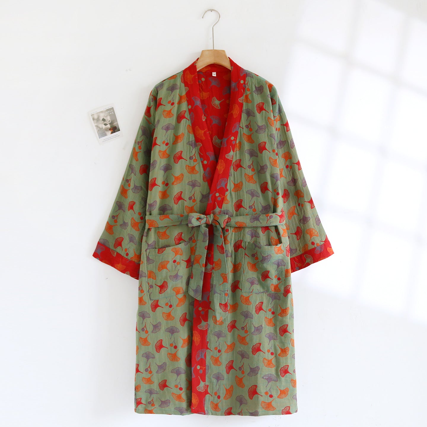 Cotton Gauze Pajamas Women Retro Japanese Style Nightgown