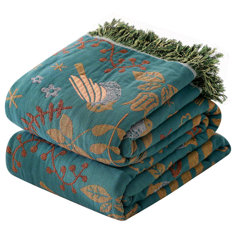 Cotton Gauze Sofa Cover Cover All Cotton Full Covering Cloth Nordic Sofa Cushion Cover Blanket All Seasons Universal