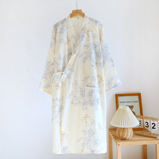 Cotton Gauze Yukata Robe
