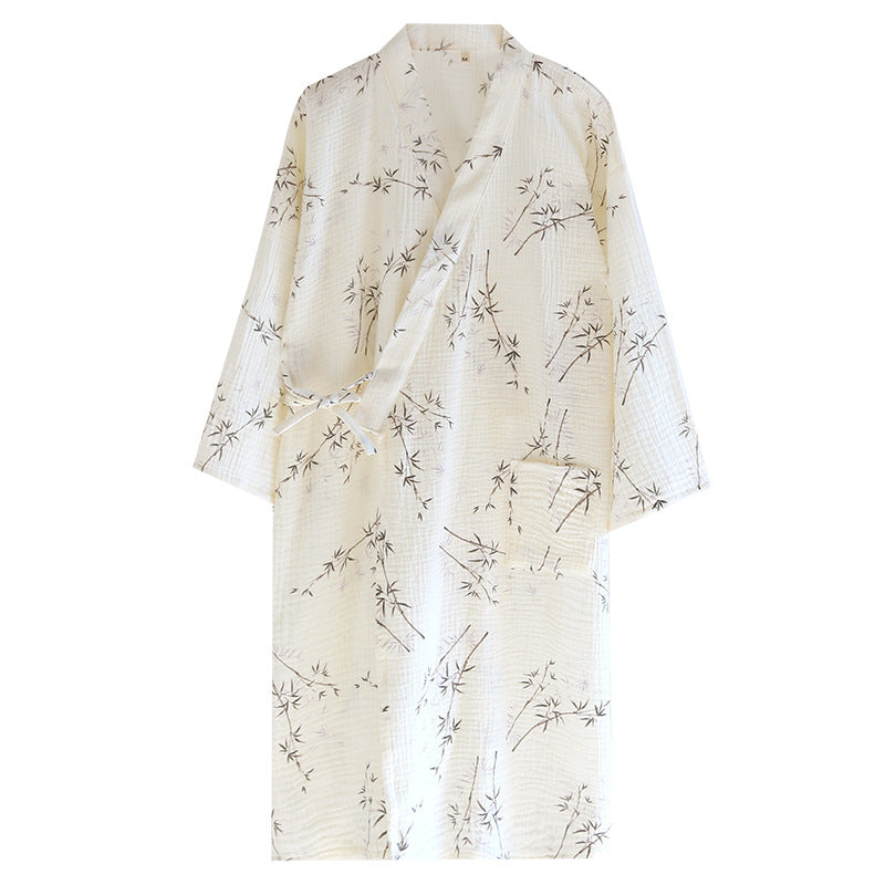 Cotton Gauze Yukata Robe