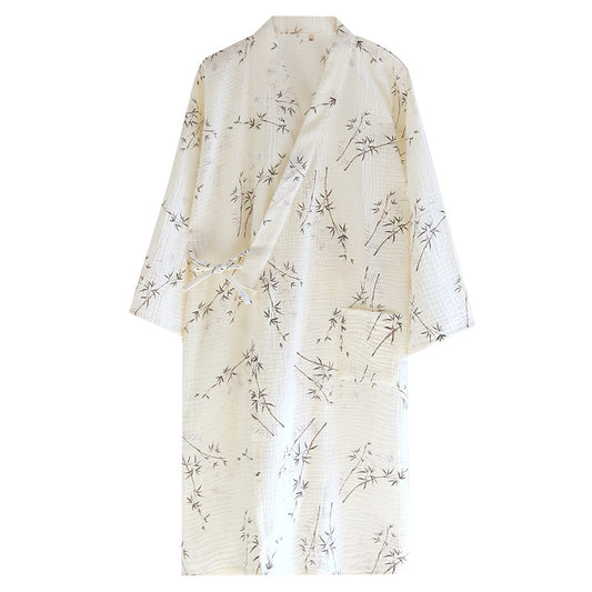 Cotton Gauze Yukata Robe