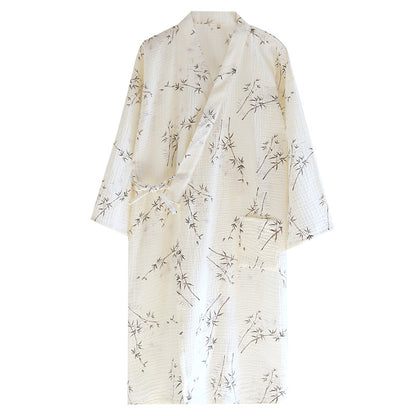Cotton Gauze Yukata Robe