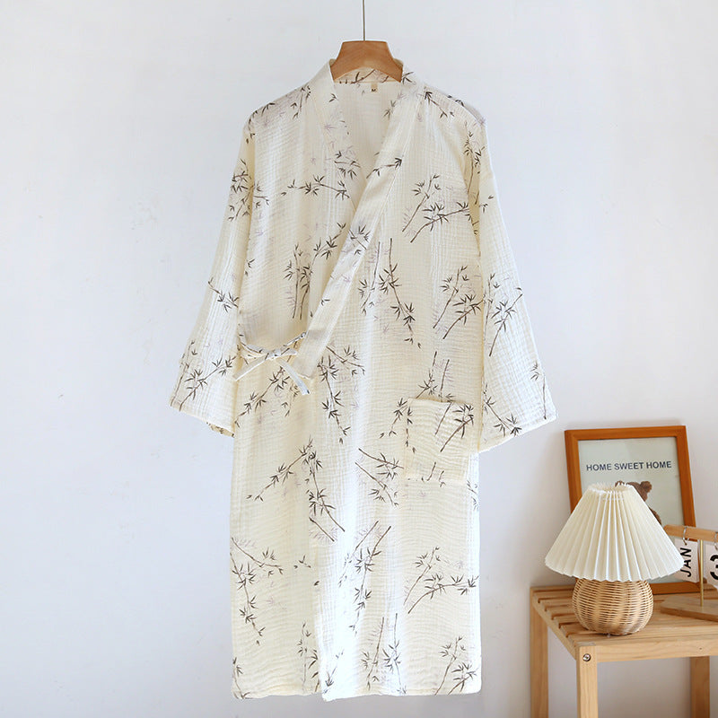 Cotton Gauze Yukata Robe